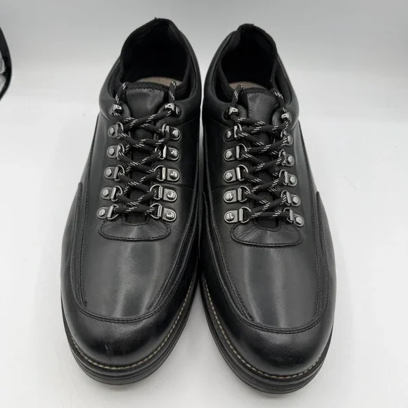 Gravity Defyer G-DEFY Tolken Shoes Mens Sz 13 M Black Leather Slip Resistant